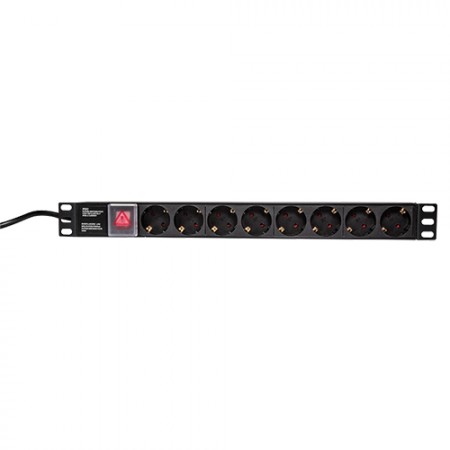 LogiLink  napojni panel 19" PDU 1U 8xSchuko PDU8C01