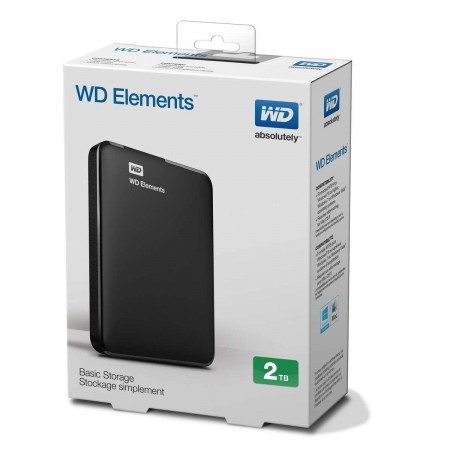 WD 2TB External HDD Elements Portable 2.5