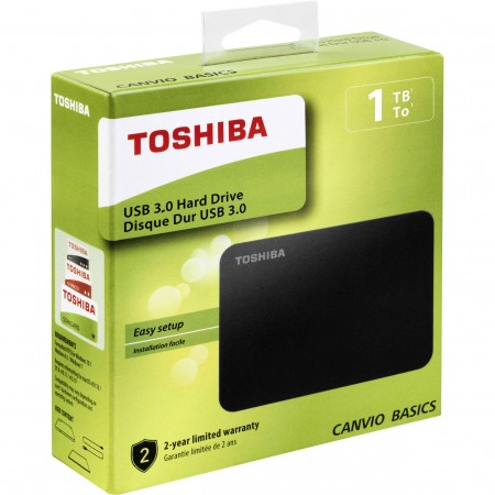 Toshiba 1TB External HDD Canvio Basics 2.5" USB 3.0