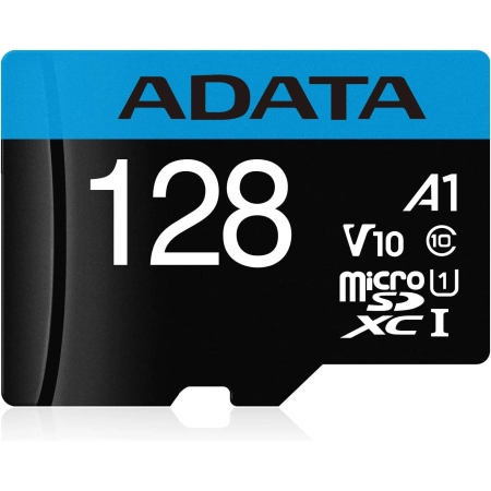 ADATA MicroSD Premier Memory Card 128GB A1 Class10