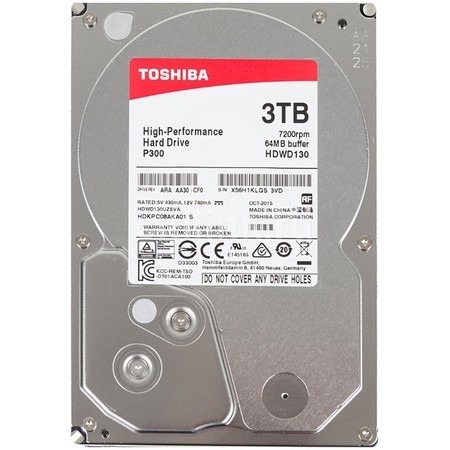  Toshiba 3TB SATA3 HDD P300 