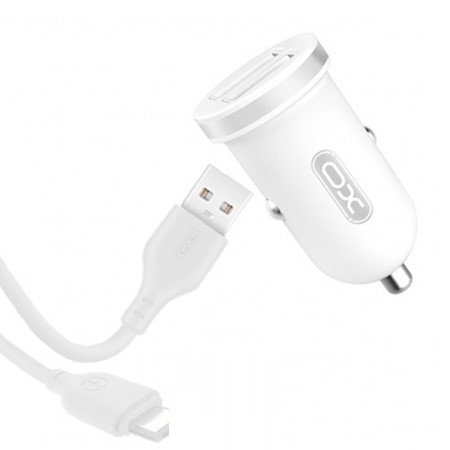 XO TZ08 Car charger + Lightning Cable 1m