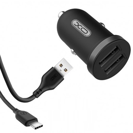 XO TZ08 Car charger + Micro USB Cable 1m