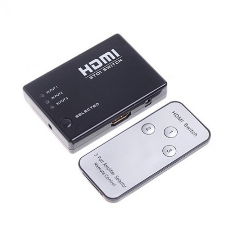 HDMI 3in1 Switch with remote HS-HD006