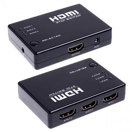 HDMI 3in1 Switch with remote HS-HD006