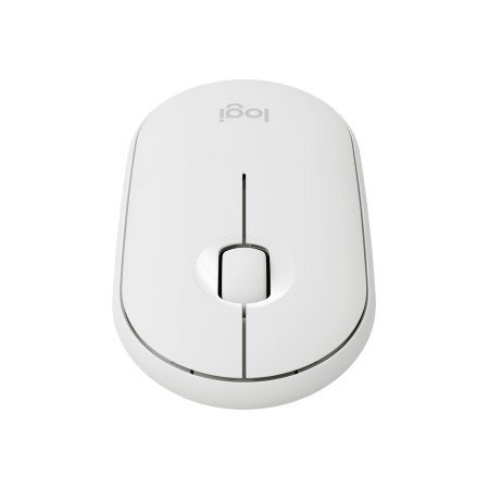 Logitech Miš M350 Pebble Silent Wireless White
