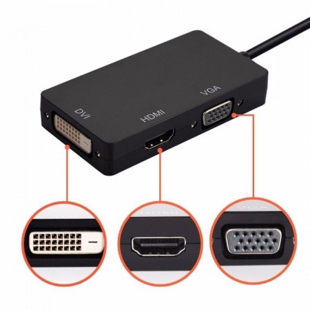 Adapter Mini Displayport to HDMI/VGA/DVI Cable HS-VGA10