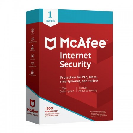 Mcafee Internet Security 1user/1year