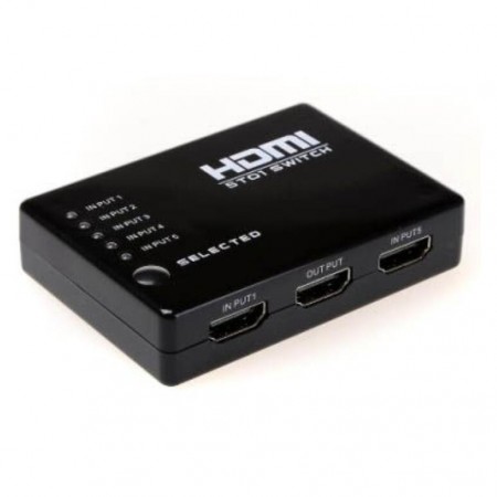 HDMI Switcher 5 port with Remote Control 1080p
