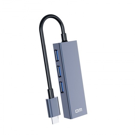 DM CHB002 Type-C USB 2.0 HUB 3 Ports + RJ45 Ethernet Port