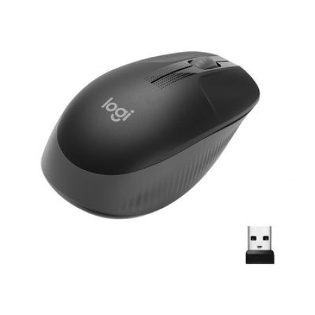 Logitech Miš M190 Black Wireless