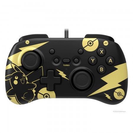 HoriPad Mini for Nintendo Switch Wired Controller Pikachu Black Gold Edition