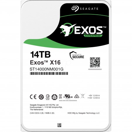  Seagate 14TB SATA3 HDD Exos ST14000NM001G 