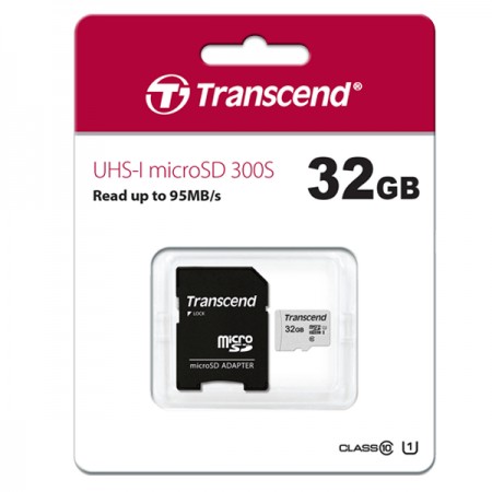 Transcend MicroSD 300S Memory Card 32GB Class 10