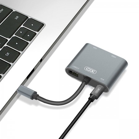 XO HUB001 USB Type-C Multi-hub 4in1