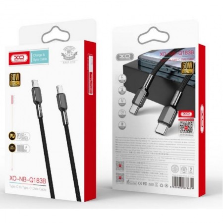 XO NB183B PD Type-C to Type-C 60W Cable 1m
