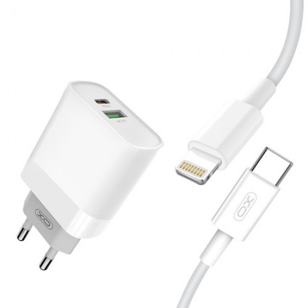 XO Charger L64 QC3.0+PD Fast Charger + Lightning cable