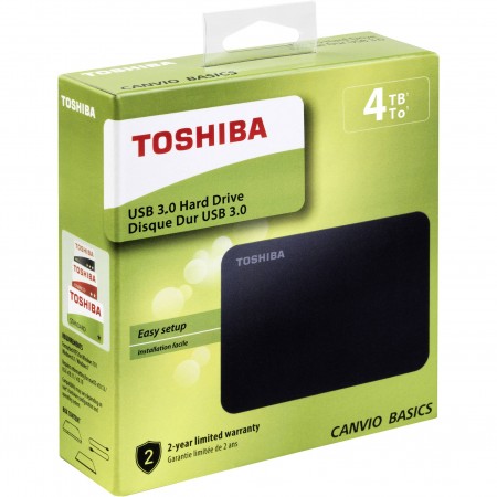 Toshiba 4TB External HDD Canvio Basics 2.5" USB 3.0