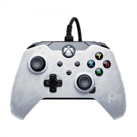 PDP Wired Controller for Xbox One / Xbox Series / PC- White Camo