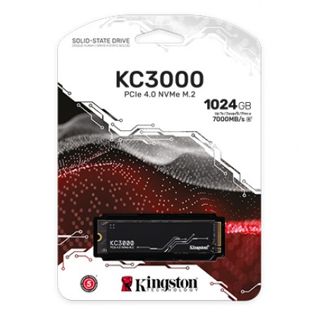  Kingston SSD 1TB KC3000 M.2 NVMe PCIe Gen 4.0 