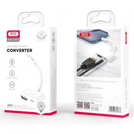 XO HUB005 Lightning to HDMI + Charging Port