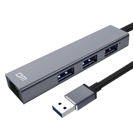 DM CHB011 USB 2.0 HUB 3 Ports + RJ45 Ethernet Port
