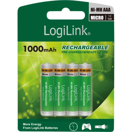 Logilink Baterije AAA Rechargeable LR03RB4 NiMH 1000mAh 4KOM