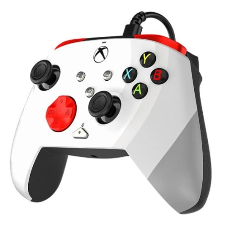 PDP Wired Controller for Xbox One / Xbox Series / PC- Rematch Radial White
