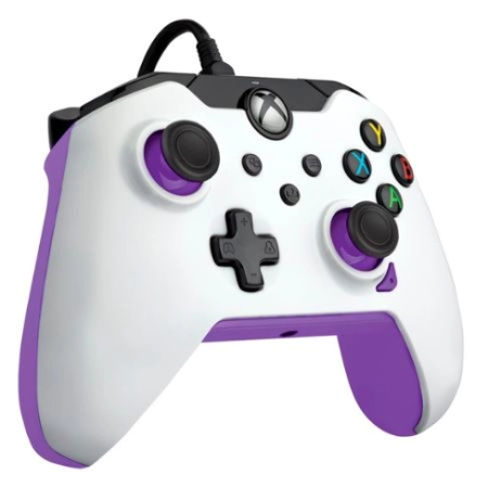 PDP Wired Controller for Xbox One / Xbox Series / PC- Kinetic White Purple