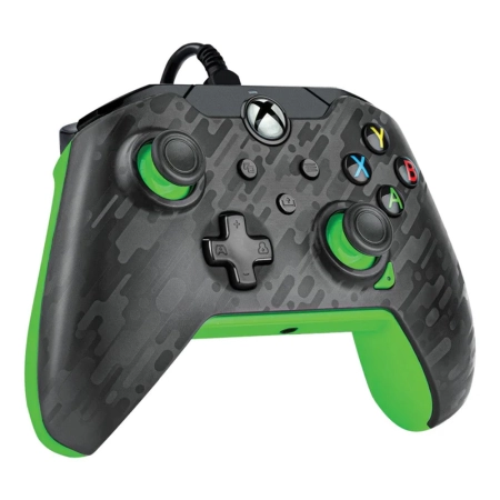 PDP Wired Controller for Xbox One / Xbox Series / PC- Carbon Neon Green