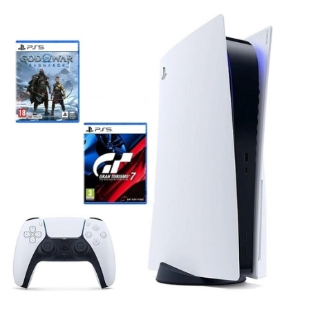 Konzola Playstation 5 + God of War: Ragnarok PS5 + Gran Turismo 7 PS5