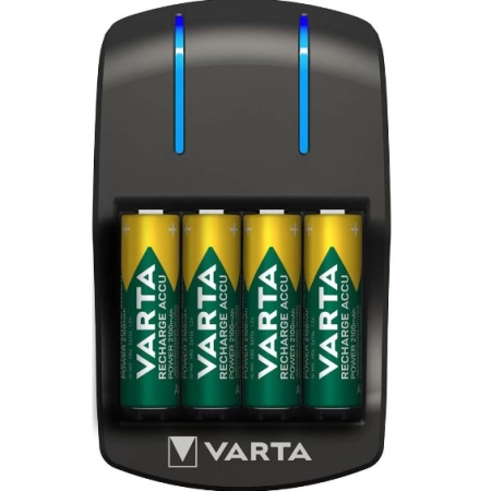 Varta Baterije 4KOM AA 2100mAh + Punjač za AA/AAA