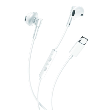XO In-Ear Slušalice sa mikrofonom Type-C Music EP60 White