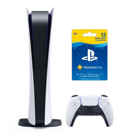 Konzola Playstation 5 Digital Edition + PSN Plus 12 Mjeseci HR