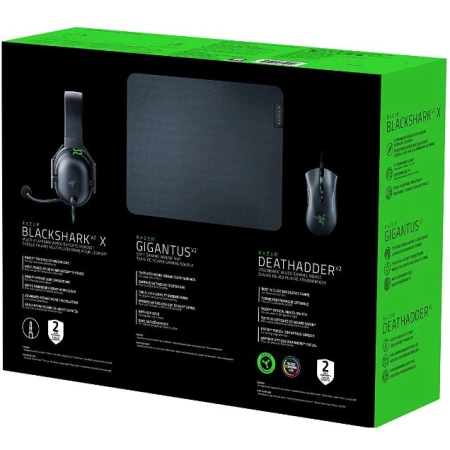 Razer Battle Bundle Deathadder V2 Miš + Blackshark V2 X Slušalice + Gigantus V2 Podloga