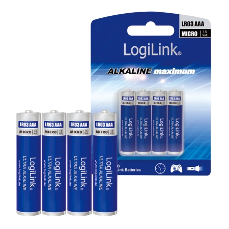 Logilink Baterije AAA Alkaline LR03 4KOM