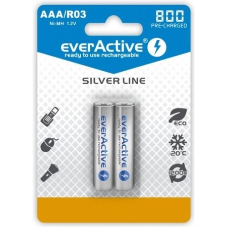 everActive Baterije AAA Rechargeable NI-MH R3 800mAh 2KOM