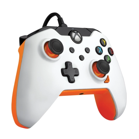 PDP Wired Controller for Xbox One / Xbox Series / PC- White Atomic Orange