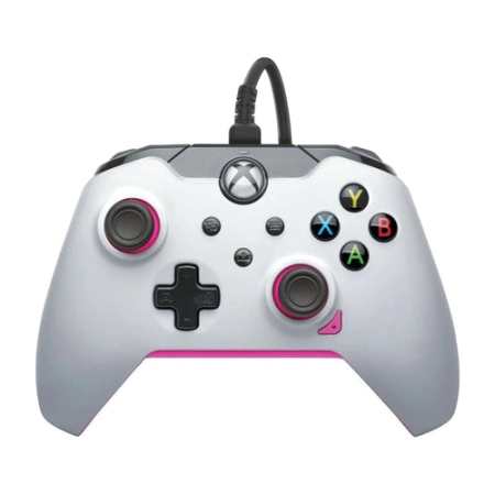 PDP Wired Controller for Xbox One / Xbox Series / PC- White Fuse Pink