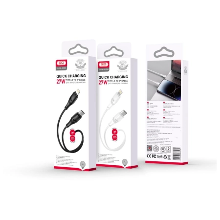 XO NB-Q239A PD Type-C to Lightining 27W Cable 1m White
