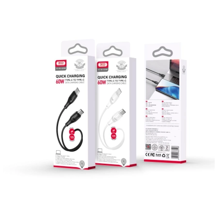 XO NB-Q239B Type-C to Type-C 60W Cable 1m Black