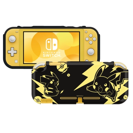 Hori Nintendo Switch Lite Protective Cover Pikachu Black Gold