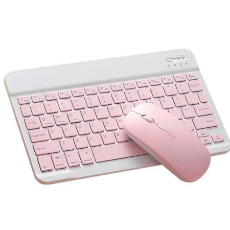 JITE Set Tastatura i Miš BT-02 Pink/White