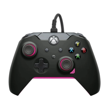 PDP Wired Controller for Xbox One / Xbox Series / PC- Black Fuse Pink