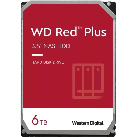 WD 6TB SATA3 HDD Red Plus WD60EFPX