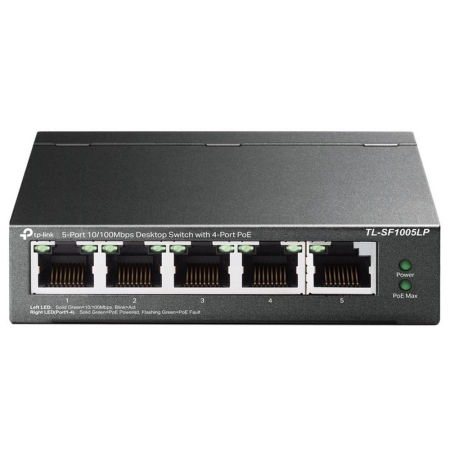  TP-Link TL-SF1005LP Switch 5-Port 10/100Mbps with 4-Port PoE 