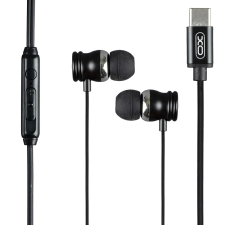 XO In-Ear Slušalice sa mikrofonom Type-C Music EP56 Black