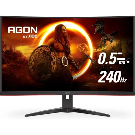 31.5" AOC C32G2ZE/BK Gaming Curved 240Hz Display