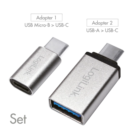 LogiLink USB Type-C to USB-A/F + C/M to Micro-USB/F AU0040