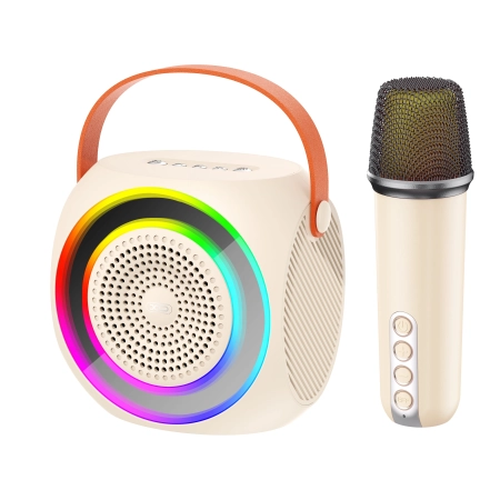 XO Bluetooth Speaker Dazzling + Karaoke MIC F42 White